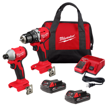 Load image into Gallery viewer, Milwaukee® M18™ Compact Brushless 2-Tool Combo Kit