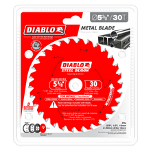 Load image into Gallery viewer, Diablo 5-3/8" x 30 Teeth Steel Demon™ Carbide Saw Blade for Medium Metal