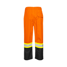 Load image into Gallery viewer, WASIP Hi-Vis Waterproof Rain Pants, Orange & Black