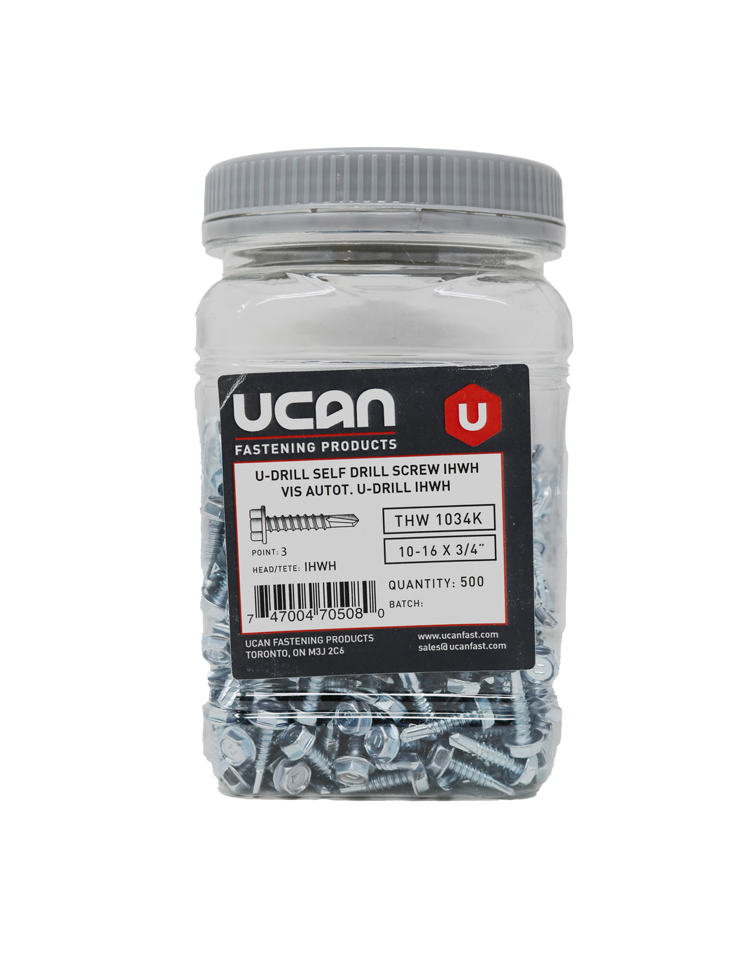 UCAN U-DRILLS® 10-16 x 3/4
