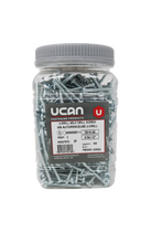 Load image into Gallery viewer, UCAN U-DRILLS® 8-18 x 1-1/2" Hex Washer Head Zinc Plated, 500/Jar