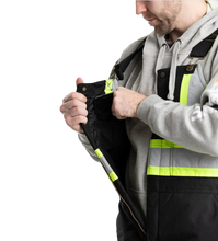 Load image into Gallery viewer, Berne CSA Safety Striped Insulated Bib Overall