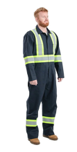 Load image into Gallery viewer, Berne Safety Striped Gasket Unlined Coverall