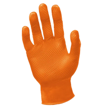 Load image into Gallery viewer, Ronco Octopus Grip™ Orange Nitrile Examination Gloves - 6 Mil