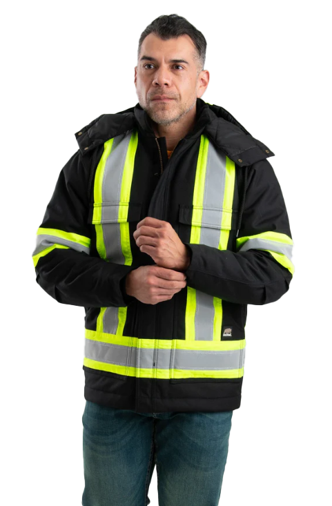 Berne CSA Safety Striped Winter Parka Great Lakes Supply