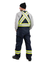 Load image into Gallery viewer, Berne Safety Striped Unlined Bib Overall