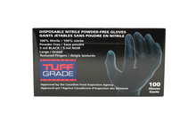 Load image into Gallery viewer, Tuff Grade Disposable 5mil Nitrile Black Gloves, 100/Box