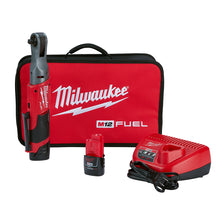 Load image into Gallery viewer, Milwaukee® M12™ FUEL™ 3/8" Ratchet 2 Battery Kit