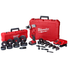 Load image into Gallery viewer, Milwaukee® M18™ FORCE LOGIC™ 6T Knockout Tool 1/2"-4" Kit