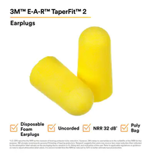 Load image into Gallery viewer, 3M E-A-R TaperFit™ Earplugs 312-1219 Uncorded, 200/Box
