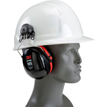 Load image into Gallery viewer, 3M PELTOR™ Optime 105 Cap-Mount Earmuffs NRR 26, Black & Red