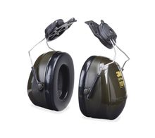 Load image into Gallery viewer, 3M PELTOR™ Optime 101 Cap-Mount Earmuffs NRR 24, Black and Green