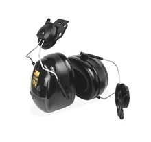 Load image into Gallery viewer, 3M PELTOR™ Optime 101 Cap-Mount Earmuffs NRR 24, Black and Green