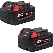 Load image into Gallery viewer, Milwaukee® M18™ REDLITHIUM™ XC5.0 Extended Capacity Battery, 2 Pack