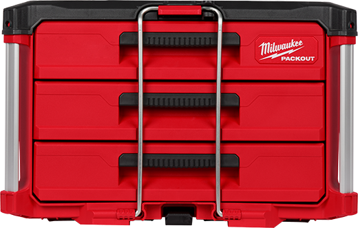 Milwaukee PACKOUT 3 Drawer Tool Box Great Lakes Supply