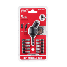 Load image into Gallery viewer, Milwaukee® SHOCKWAVE™ 30° KNUCKLE™ Pivoting Bit Holder 11 Piece Set
