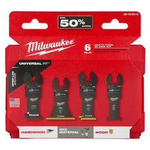 Load image into Gallery viewer, Milwaukee® OPEN-LOK™ 6-Piece Oscillating Multi-Tool Blade Kit