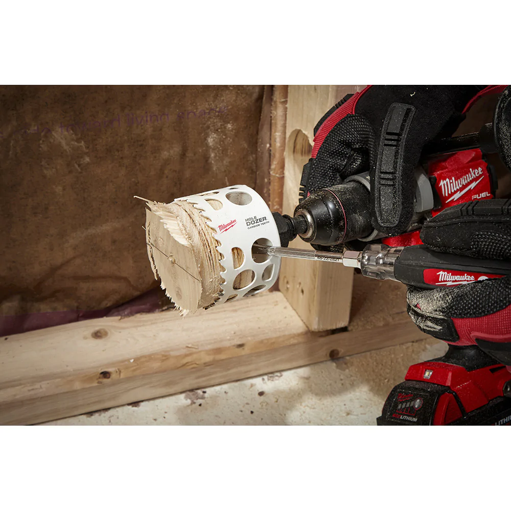 Milwaukee metal hole top saw