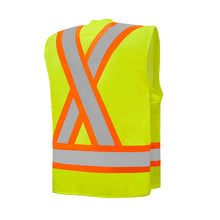 Load image into Gallery viewer, WASIP Deluxe Surveyor Hi-Vis Safety Vest with 17 Pockets, Yellow