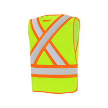 Load image into Gallery viewer, WASIP Universal 5 Point Tearaway Mesh Safety Vest with 5 Pockets, Green
