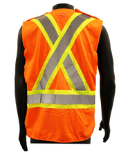 Load image into Gallery viewer, Delta Plus Surveyors Flame Retardant Safety Vest, Orange