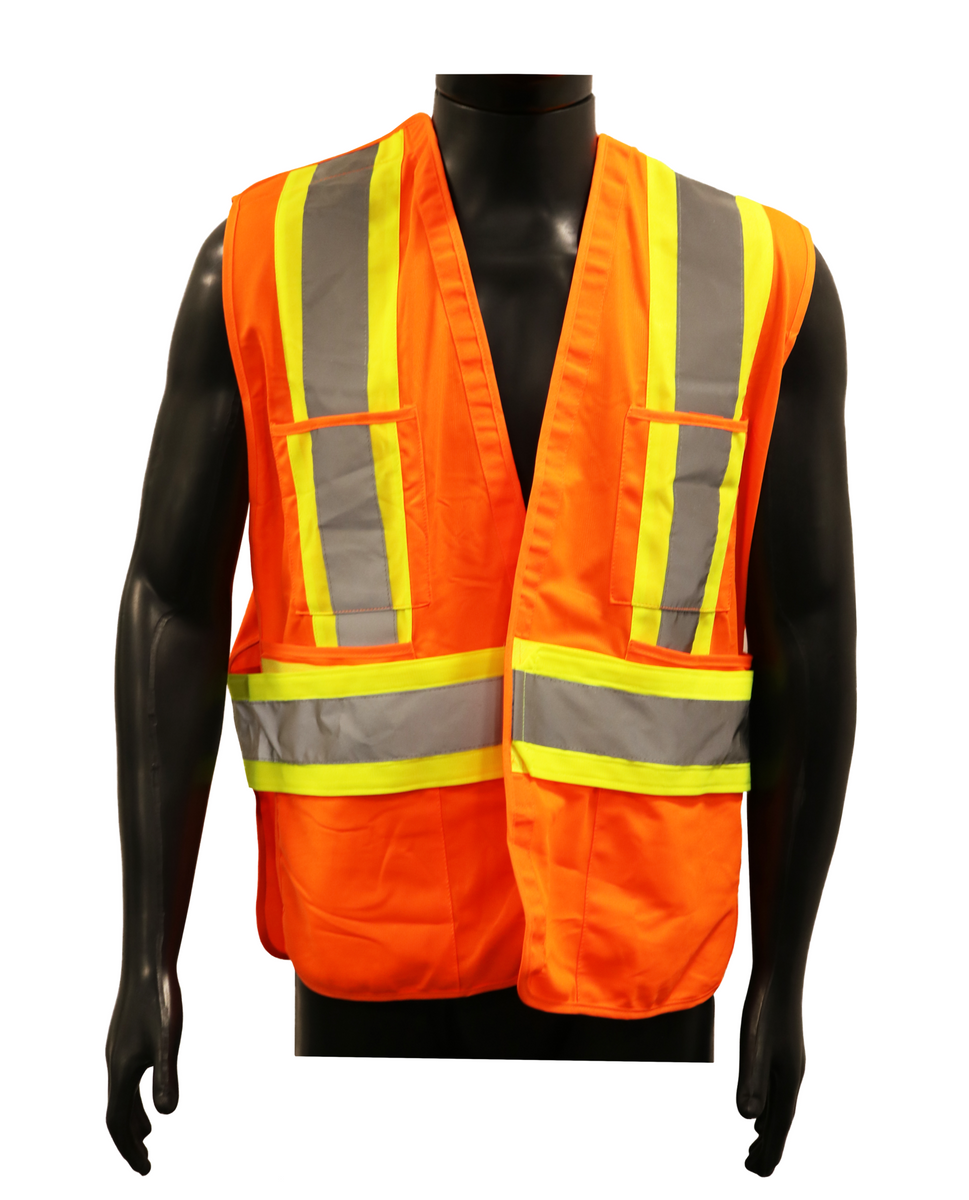 Delta Plus Surveyors Flame Retardant Safety Vest, Orange – Great