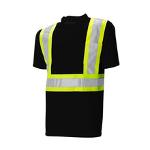 Load image into Gallery viewer, WASIP Short Sleeve Polyester Safety Shirt, Black