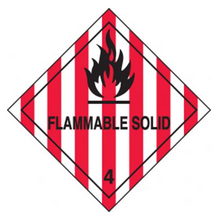 Load image into Gallery viewer, Accuform DOT Hazard Class 4 Adhesive Placards - Flammable Solid
