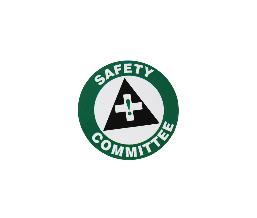 Accuform Hard Hat Safety Committee Stickers 10 Pack