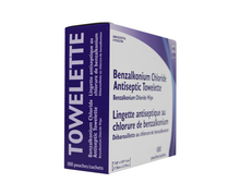 Load image into Gallery viewer, WASIP Benzalkonium Chloride Antiseptic Towelettes, 100 Pouches
