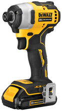Load image into Gallery viewer, Dewalt Atomic 20V MAX* Brushless Cordless Compact Impact Driver, Two Battery Kit (1/4")
