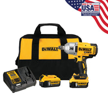 Load image into Gallery viewer, Dewalt 20V MAX* XR® 3/4" High Torque Impact Wrench w/ Hog Ring Anvil, 5.0AH