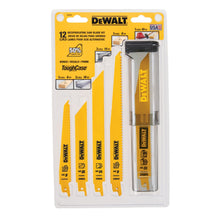Load image into Gallery viewer, Dewalt 12PC Reciprocating Saw Blade Kit with Case