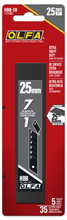 Load image into Gallery viewer, OLFA 25mm Black Ultra-Sharp Snap Blade Packs