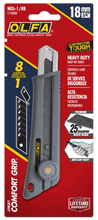 Load image into Gallery viewer, OLFA 18mm Rubber Grip Ratchet-Lock Utility Knife