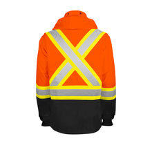Load image into Gallery viewer, WASIP Hi-Vis Waterproof Rain Jacket, Orange &amp; Black
