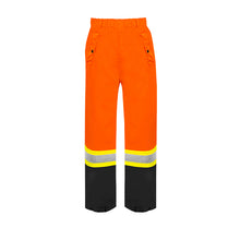 Load image into Gallery viewer, WASIP Hi-Vis Waterproof Rain Pants, Orange & Black