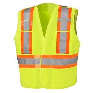 Tuff Grade High Vis 5 Point Tearaway Safety Vest, Green