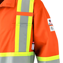 Load image into Gallery viewer, Pioneer Hi-Viz Orange Fire-Resistant FR-Tech® 88/12 FR/ARC Rated 7oz Coverall