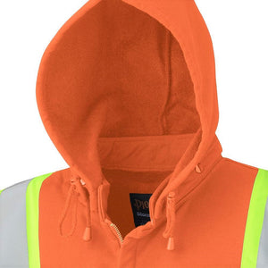 Pioneer Hi-Vis Flame Resistant Heavyweight Traffic Hoodie, Orange