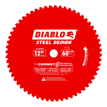 Load image into Gallery viewer, Diablo 12" x 60-Teeth Steel Demon™ Cermet II Saw Blade for Medium Metal
