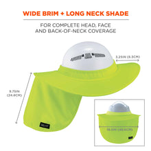 Load image into Gallery viewer, Ergodyne Chill-Its® Full Brim Sun Protection for Hard Hat with Neck Shade
