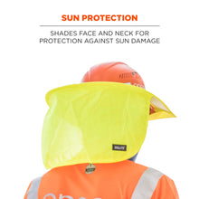 Load image into Gallery viewer, Ergodyne Chill-Its® Full Brim Sun Protection for Hard Hat with Neck Shade
