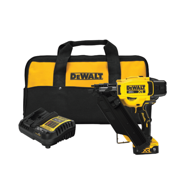 Dewalt 20V Max Brushless Cordless 30° Paper Tape Framing Nailer Kit