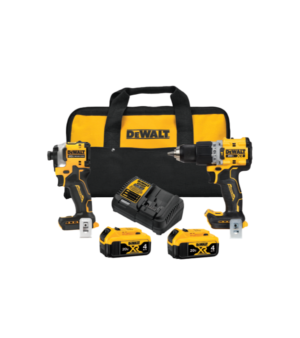 Dewalt 20V Max Cordless Brushless XR® Hammer Drill And Impact Driver Combo Kit