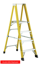 Load image into Gallery viewer, Featherlite 8ft Extra-Heavy Duty Fiberglass Platform Step Ladder
