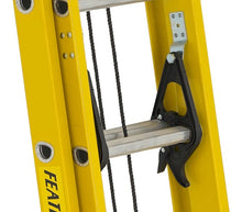 Load image into Gallery viewer, Featherlite 16ft Extra-Heavy Duty Fiberglass Extension Ladder

