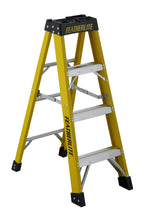 Load image into Gallery viewer, Featherlite 4ft Extra-Heavy Duty Fiberglass Step Ladder
