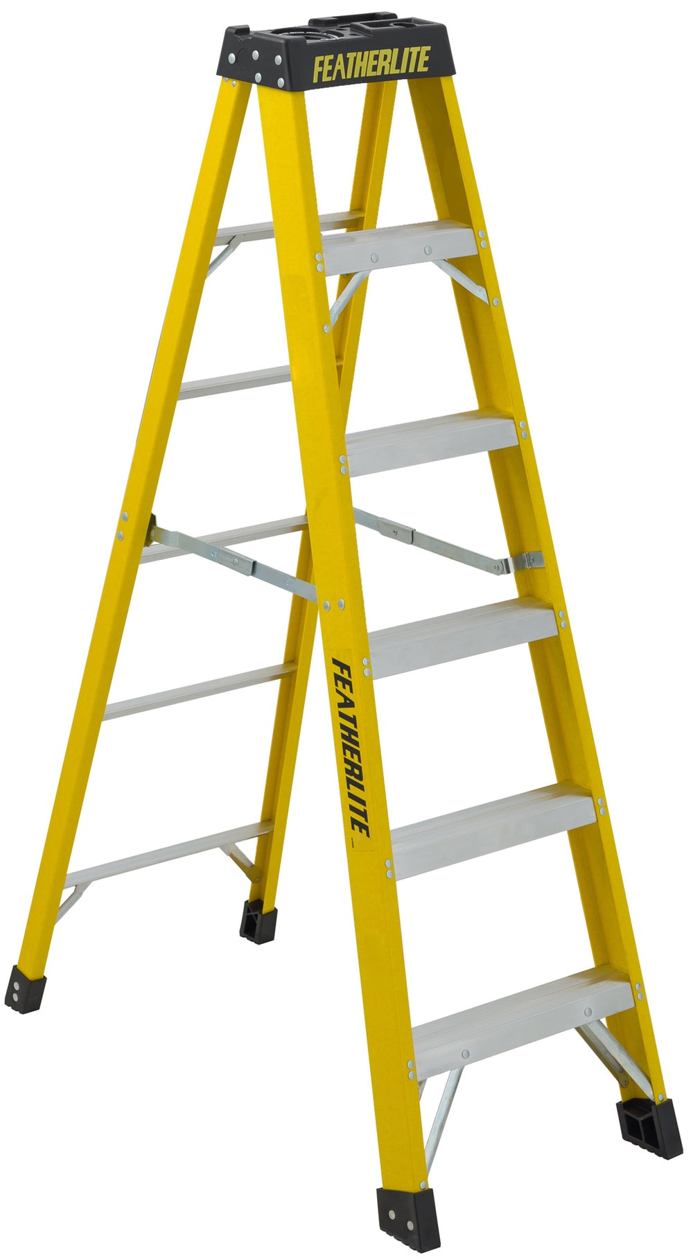 Featherlite 6ft Extra-Heavy Duty Fiberglass Step Ladder