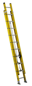 Featherlite 20ft Extra-Heavy Duty Fiberglass Extension Ladder